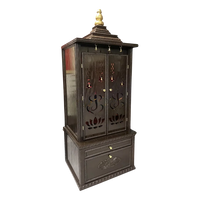 Vimalam Teak Wood Mandap (Dark Brown) side view