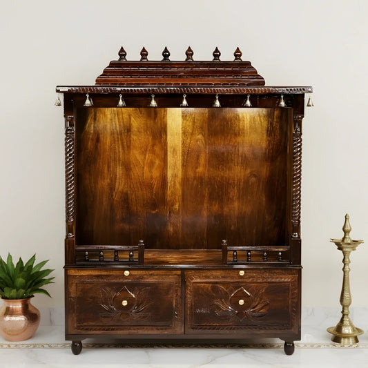 Vishranti Teak Wood Mandir (Teak) lifestyle view 