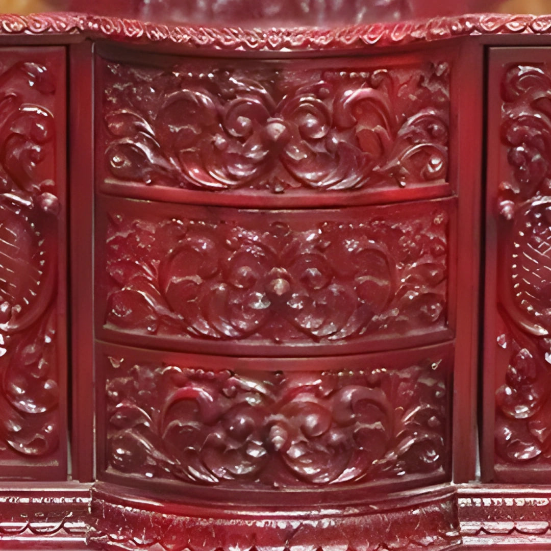 Vivaan Teak Wood Mandap (Cherry) carving view 