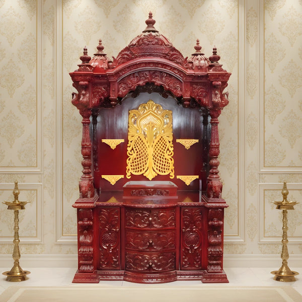 Vivaan Teak Wood Mandap (Cherry) lifestyle view 