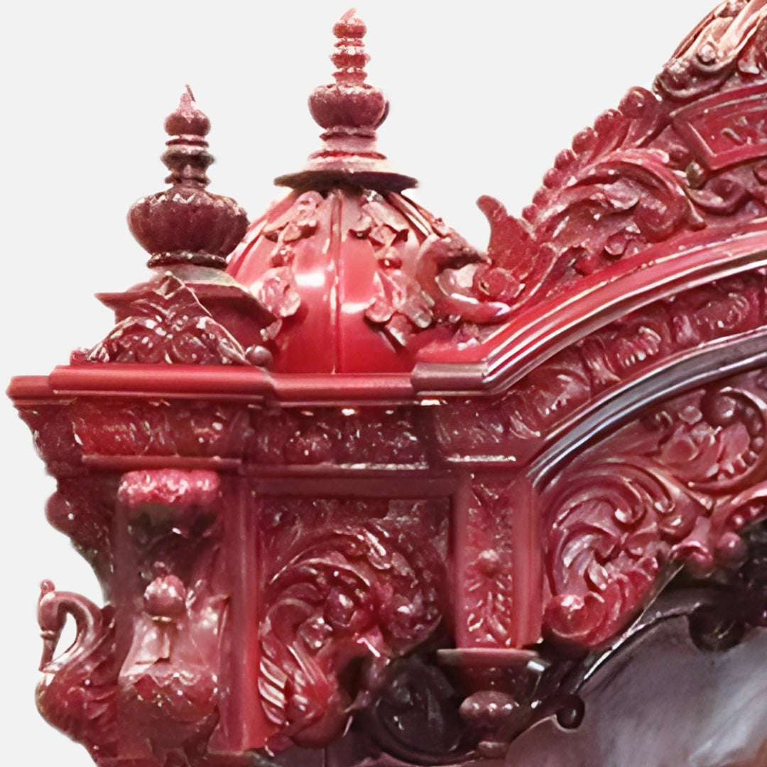 Vivaan Teak Wood Mandap (Cherry) side dome view 