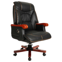 Voila Big and Tall Recliner Office Executive Chair (Black) Side Vie