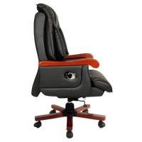Voila Big and Tall Recliner Office Executive Chair (Black) Side View