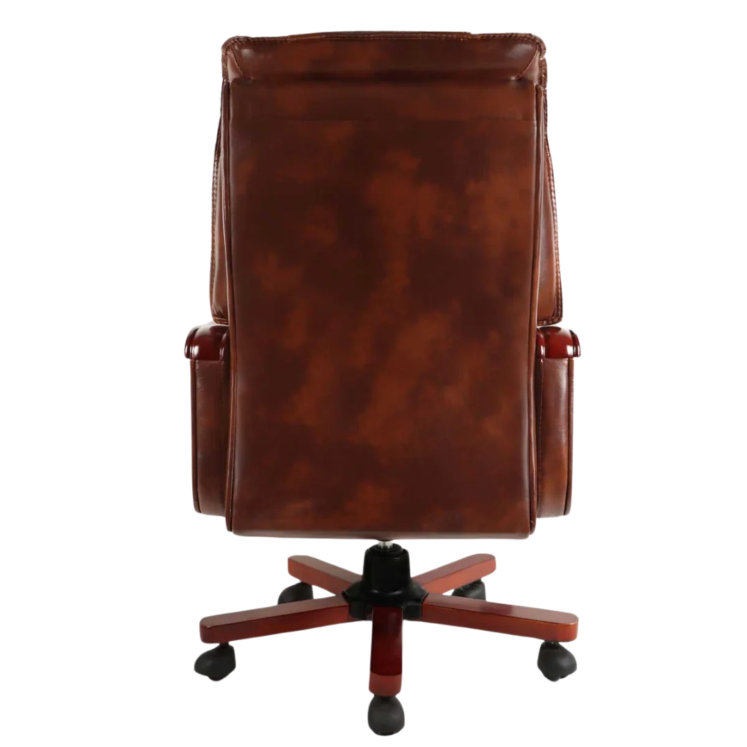 Voila Big and Tall Recliner Office Executive Chair (Brown) Back View