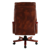 Voila Big and Tall Recliner Office Executive Chair (Brown) Back View