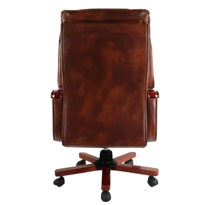 Voila Big and Tall Recliner Office Executive Chair (Brown) Back View