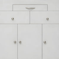 Vrindika Wooden Corian Mandir (White) drawers  view 