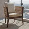 Wicker Teak Wood Bedroom Chair (Brown) lifestyle view 