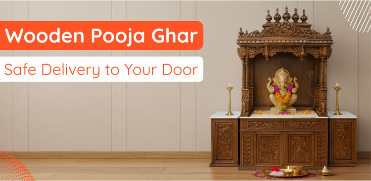 Wooden Puja Ghar banner 