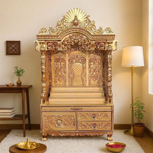 Mangaldeep Teak Wood Mandap (Teak)