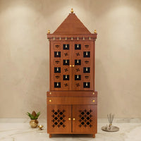 Yash Teak Wood Mandap (White) lifestyle view