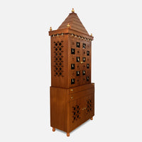 Yash Teak Wood Mandap (White) side angle