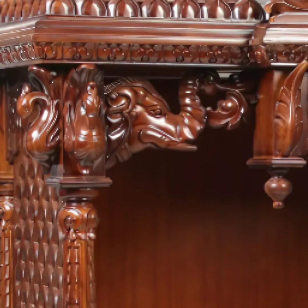 Yashasvi Teak Wood Mandap (Brown) zoom view