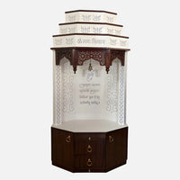 Yatharth Teak Wood Mandap (White) front view