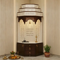 Yatharth Teak Wood Mandap (White) lifestyle view 