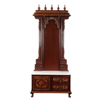Yogika Teak Wood Mandap (Brown) Front view