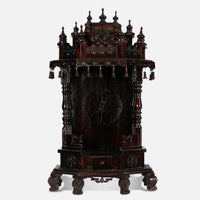 Yugadharma Teak Wood Mandir (Wenge) lifestyle view  front view