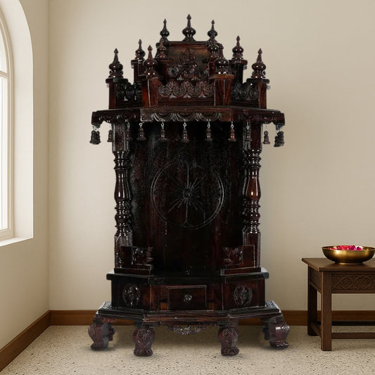 Yugadharma Teak Wood Mandir (Wenge) lifestyle view 