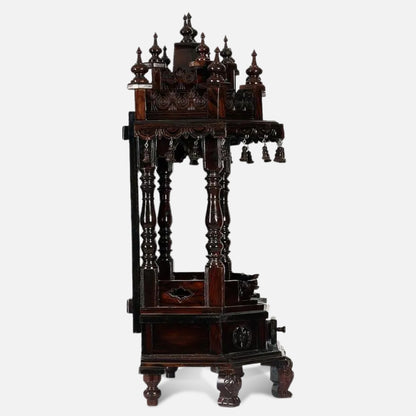 Yugadharma Teak Wood Mandir (Wenge) side view