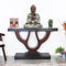 Zidena Solid Wood Console Table (Brown)