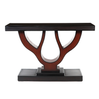 Zidena Solid Wood Console Table in Brown color front view