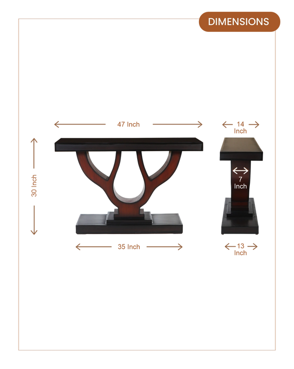 Zidena_Solid_Wood_Console_Table_Brown_dimensions