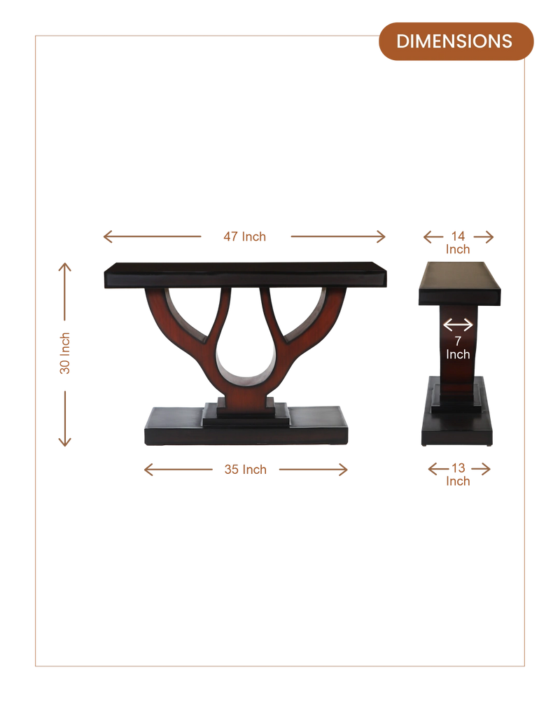 Zidena_Solid_Wood_Console_Table_Brown_dimensions