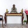 Ziri Solid Wood Console Table (Brown Gold)