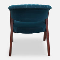 Ziva Teak Wood Arm Chairs (Brown) back view 