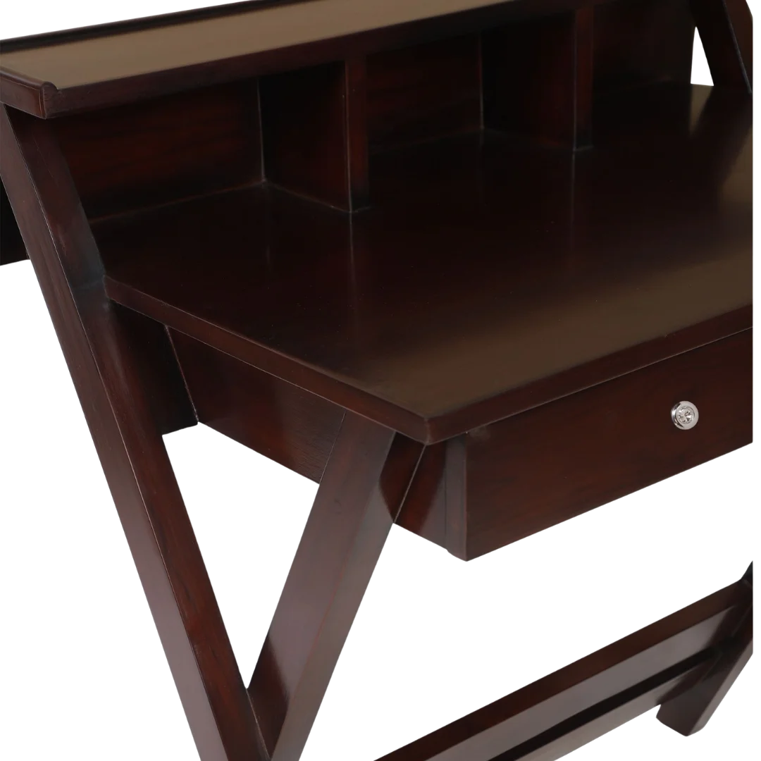 Zoom-View-of-Wisdom-Solid-Wood-Writing-Table-Brown