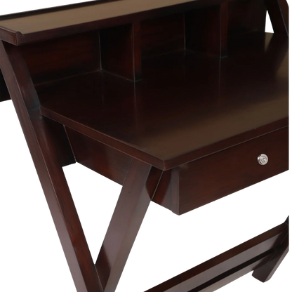 Zoom-View-of-Wisdom-Solid-Wood-Writing-Table-Brown
