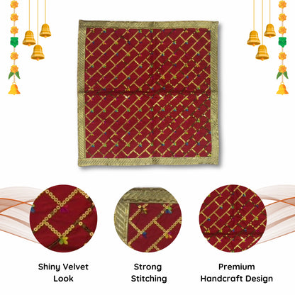 Red Designer Pooja Aasan