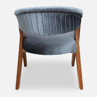 back view of Ziva Teak Wood Arm Chair (Teak) 