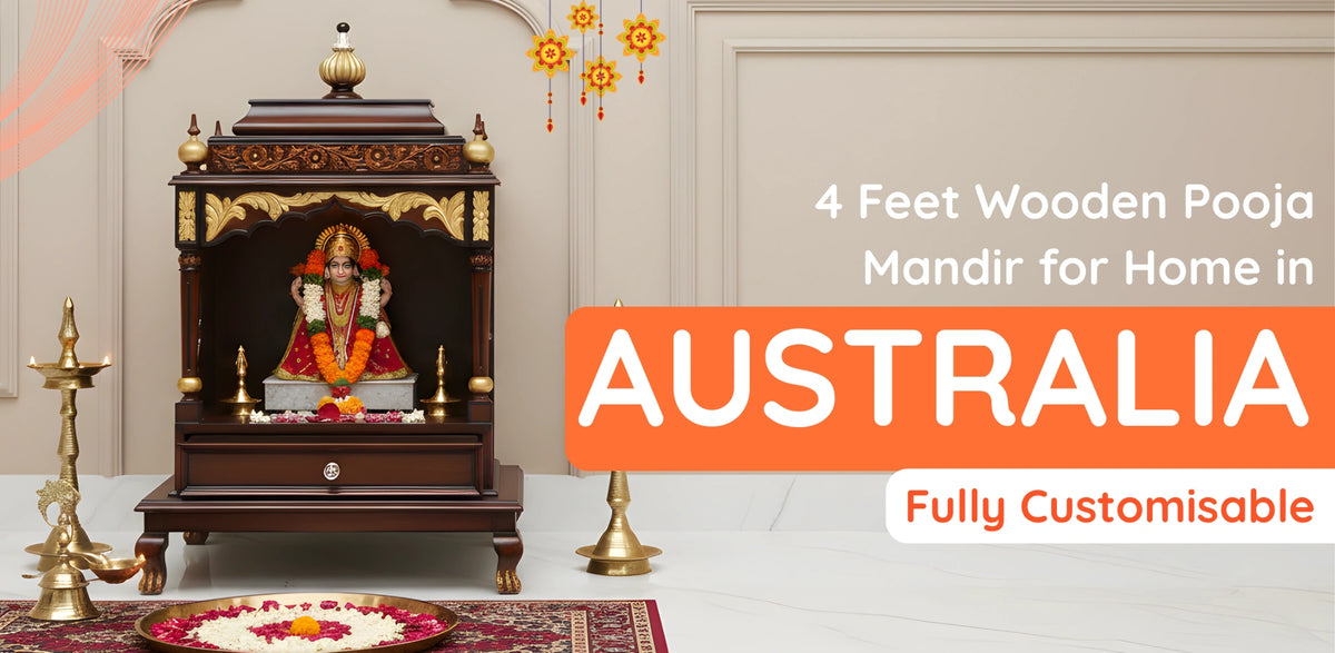 4 Feet Pooja Mandir in Australia