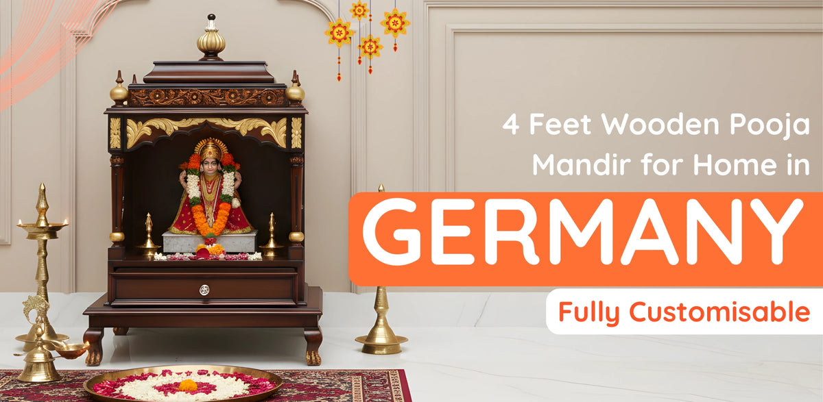 4 Feet Pooja Mandir in Germany
