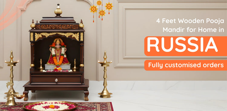  banner of 4 Feet Pooja Mandir in Russia 