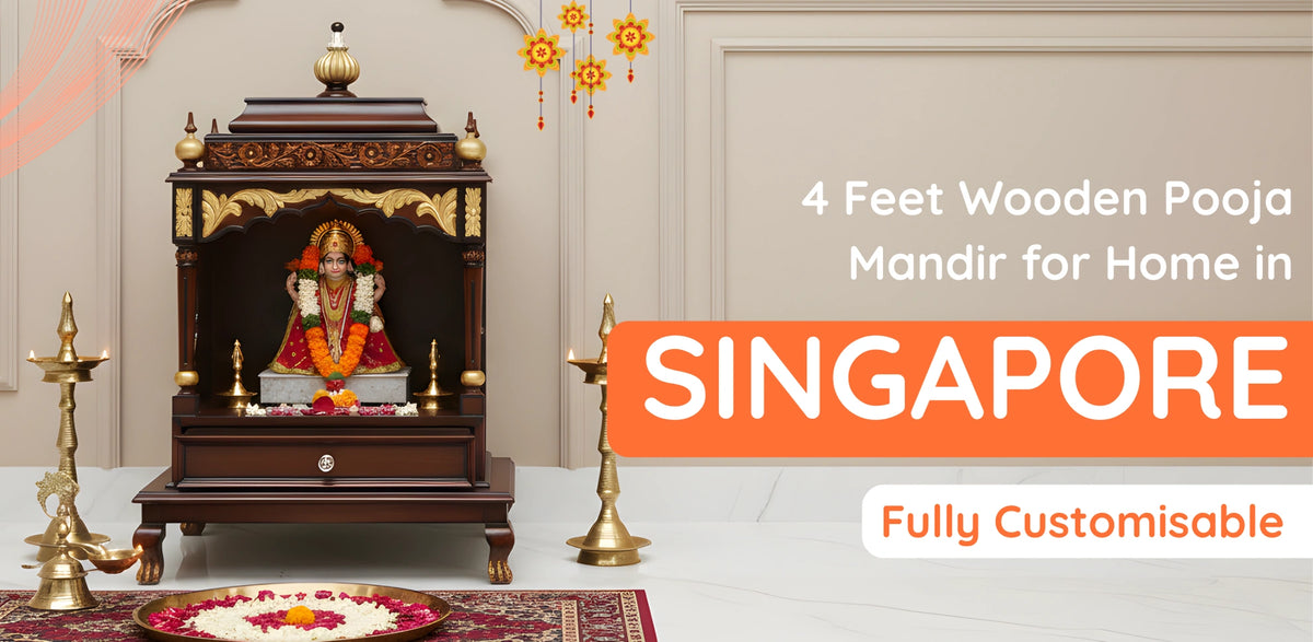 4 Feet Pooja Mandir in Singapore