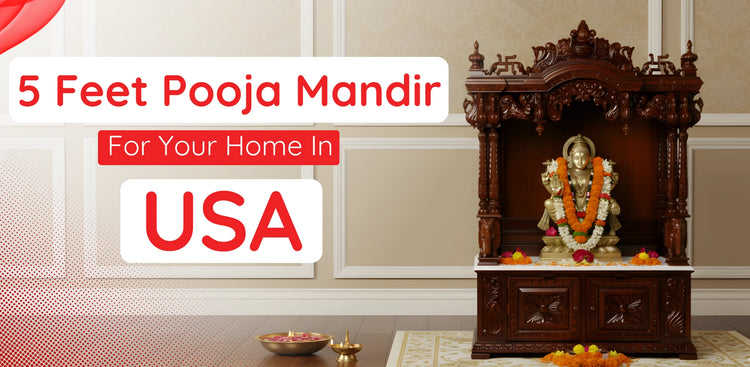 banner of 5 Feet Pooja Mandir in USA