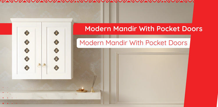 banner of Mandir With Pocket Doors