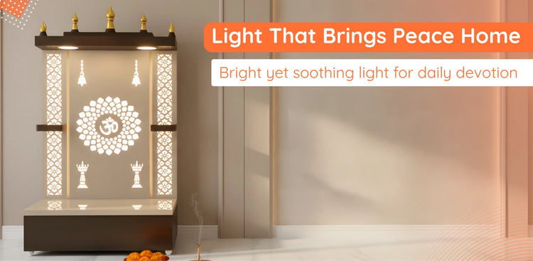 banner of Mandir with Lights