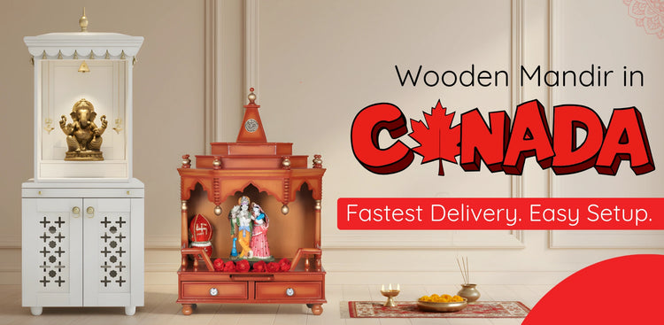 banner of Wooden Mandir in Canada