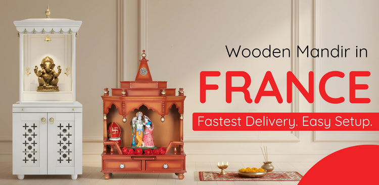 banner of Wooden Mandir in France