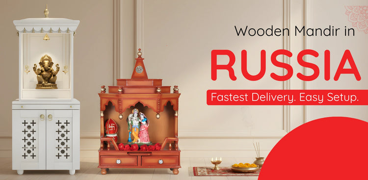 banner of Wooden Mandir in Russia