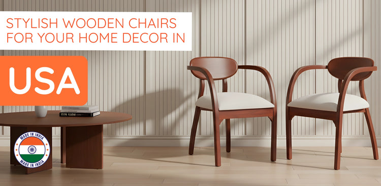 banner of wooden chairs in usa