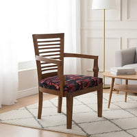 Aanya Teak Wood Arm Chairs (Teak)