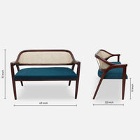 Arbor-Solid-Wood-Love-Sofa-Navy-Blue-dimensions-image