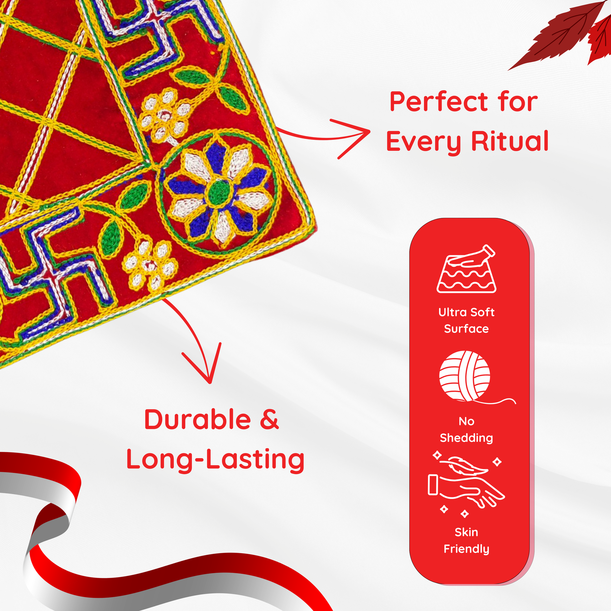 border-view-of-Red-Pooja-Aasan-with-Floral-&-Swastik-Design
