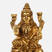 Antique Brass Lakshmi Ganesh Idol 6