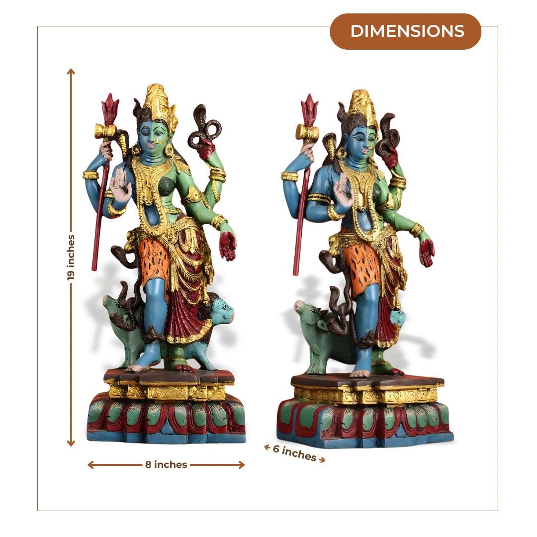 Ardhanarishwari Durga Brass Idol