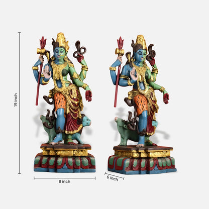 Ardhanarishwari Durga Brass Idol